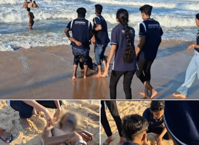 யாழ் வடமராட்சி கிழக்கு கடலில் குளித்தவர்களுக்கு நடந்த பயங்கரம்!! Photos