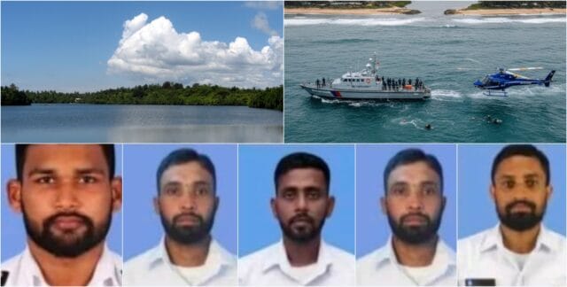சுண்டிக்குளம் பகுதியில் வெள்ள நிவாரண நடவடிக்கையின் போது காணாமல் போன ஐந்து இலங்கை கடற்படை அதிகாரிகளும் உயிரிழப்பு..!