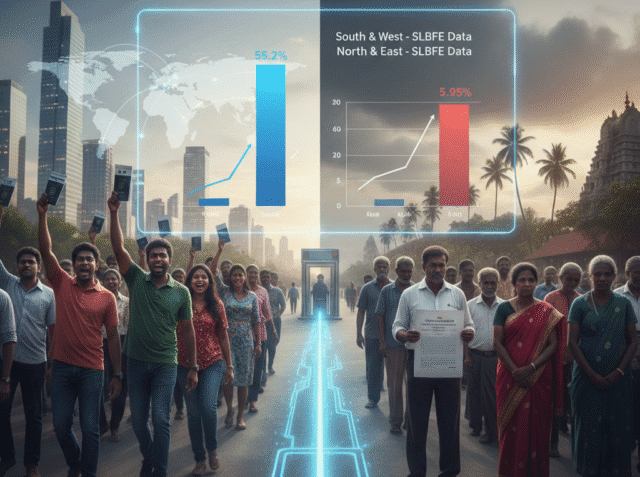வெளிநாட்டு வேலைவாய்ப்பில் தமிழர்கள் புறக்கணிப்பா? வெளியான அதிர்ச்சிப் புள்ளிவிபரம்! 55% தென்னிலங்கை… வெறும் 5% தமிழர்கள்!