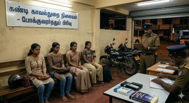 மது போதையில் மோட்டார் சைக்கிள் ஓட்டிய 4 யுவதிகள் கைது! ஒன்றாக சேர்ந்து குடித்து கும்மாளம்!