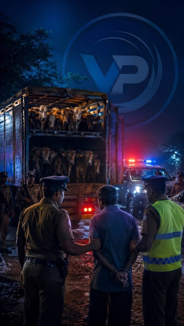கள்ள மாடு – முகமாலையில் 22 மாடுகளுடன் பாரஊர்தி மடக்கிப் பிடிப்பு! சாரதி அதிரடி கைது!