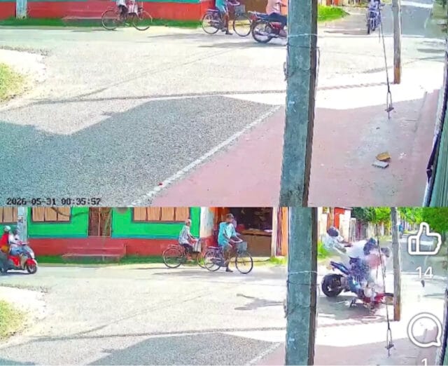யாழில் பொலிசாரால் மோட்டார் சைக்கிளில் துரத்தி வரப்பட்ட ரவுடி மோதி ஒருவர் படுகாயம்! வீடியோ