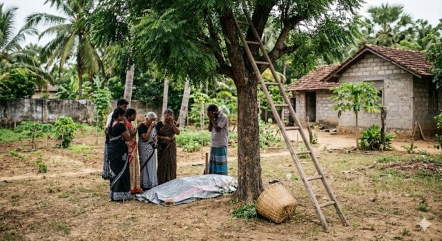 யாழில், கறிவேப்பிலை பறிப்பதற்காக மரத்தில் ஏறியவர் தவறி கீழே விழுந்து மரணம்!