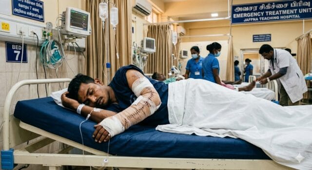 யாழில் கோயிலில் மோதல்! படுகாயமடைந்தவரின் உடலில் 150 தையல்கள் போடப்பட்டது!