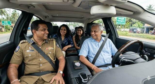 தனது மனைவிக்கு வருத்தம் என கூறி லீவு எடுத்த பொலிஸ் அதிகாரி முல்லைத்தீவில் நடத்திய விளையாட்டு என்ன? சொகுசு காரில் 5 பேர் கைது!