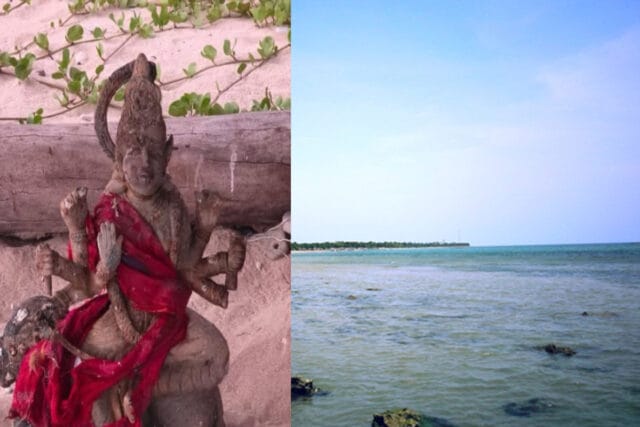 யாழில் அம்மன் சிலை ஒன்று கரை ஒதுங்கியுள்ளது!