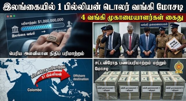 33 ஆயிரம் கோடி ரூபா பெறுமதியான டொலர் இலங்கையிலிருந்து சட்டவிரோதமாக வெளியேறியது எப்படி? கைதான 4 வங்கி முகாமையாளர்களின் பின்னணி என்ன?