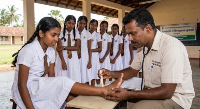 கல்முனையில் பாடசாலை பல மாணவிகளின் உள்ளாடைக்குள் கை விட்டு பார்த்த PHI ஐ பொலிசார் தேடுகின்றார்கள்! நடந்தது என்ன?