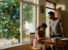 சிங்கள பகுதியில் கணவன் வந்த போது பலாமரத்தில் ஏறிப் பதுங்கியிருந்த கள்ளக்காதலன் பலாக்காய்யால் பிடிபட்டது எப்படி?
