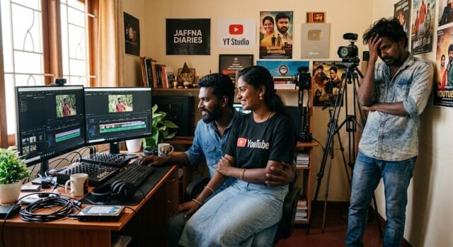 யாழ்ப்பாண யூடியூப்பரின் காதலியை தன்வசப்படுத்திய வீடியோ எடிட்டர்!!