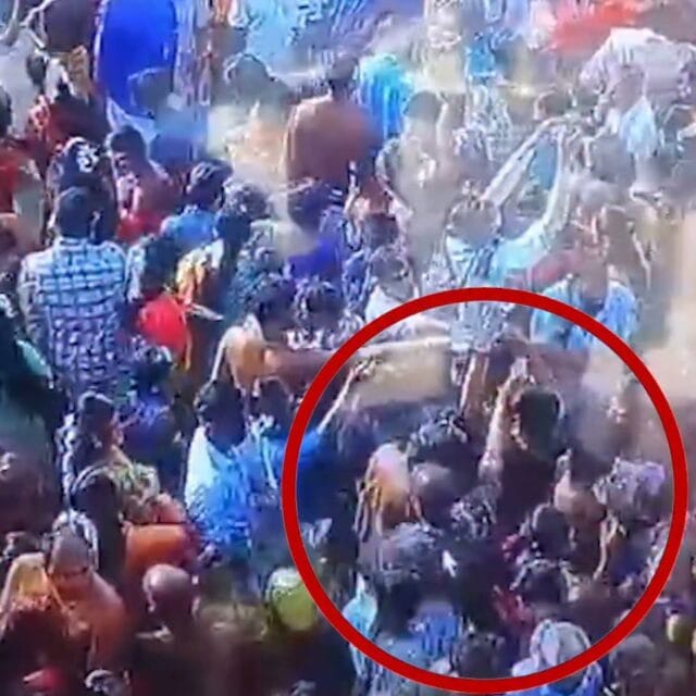 நல்லூரில் சங்கிலி அறுத்த கள்ளி பிடிபட்ட காட்சி இது! வீடியோ