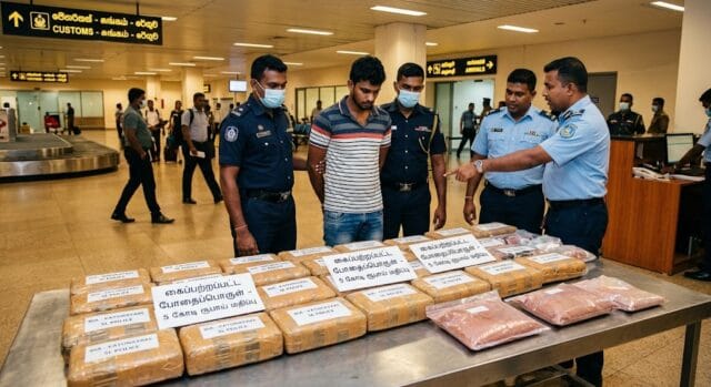5 கோடி ரூபா போதைப்பொருளுடன் கட்டுநாயக்காவில் ஒருவன் கைது!