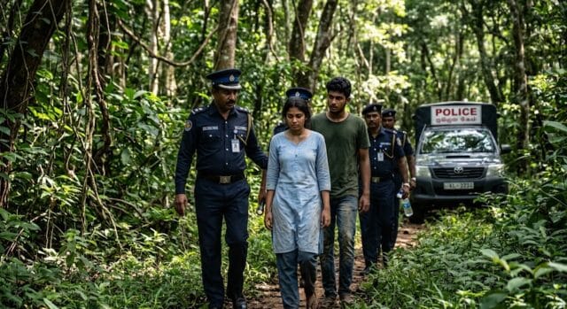 காதலனுடன் 17 வயது யுவதி 2 நாட்களாக அடந்த காட்டுக்குள் புகுந்தது ஏன்? பொலிசார் தேடிய போது் நடந்தது என்ன?