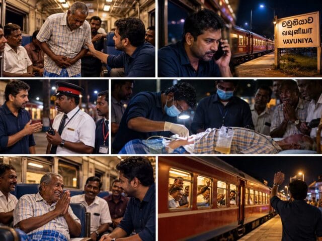 யாழிலிருந்து கொழும்பு சென்ற இரவு ரயிலில் வைத்தியர் செய்த செயல்.!